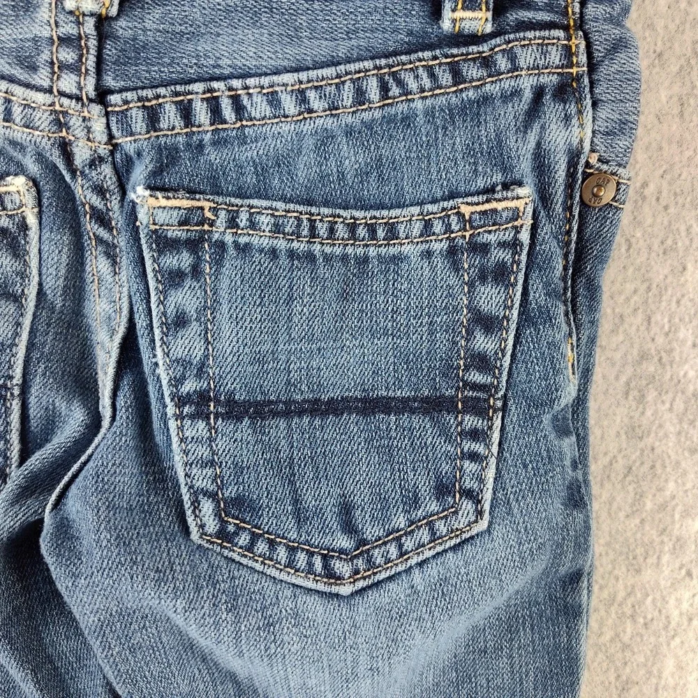 ✅👖🚨Vintage GAP Straight Fit Slim Blue Jeans Boy Size 5 Uncommon Look 📸SEE📏📸